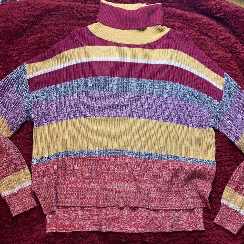Urban Stripes Turtleneck Sweater